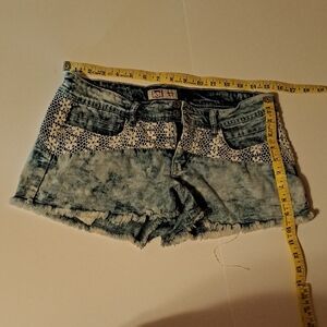 Lei Blue Jean Shorts Distressed Vintage Style